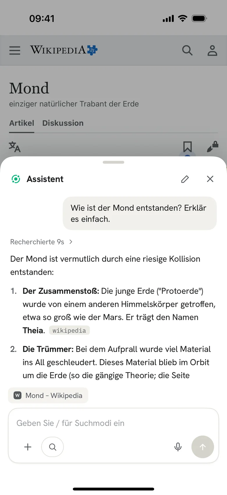 Frag zu jeder Seite