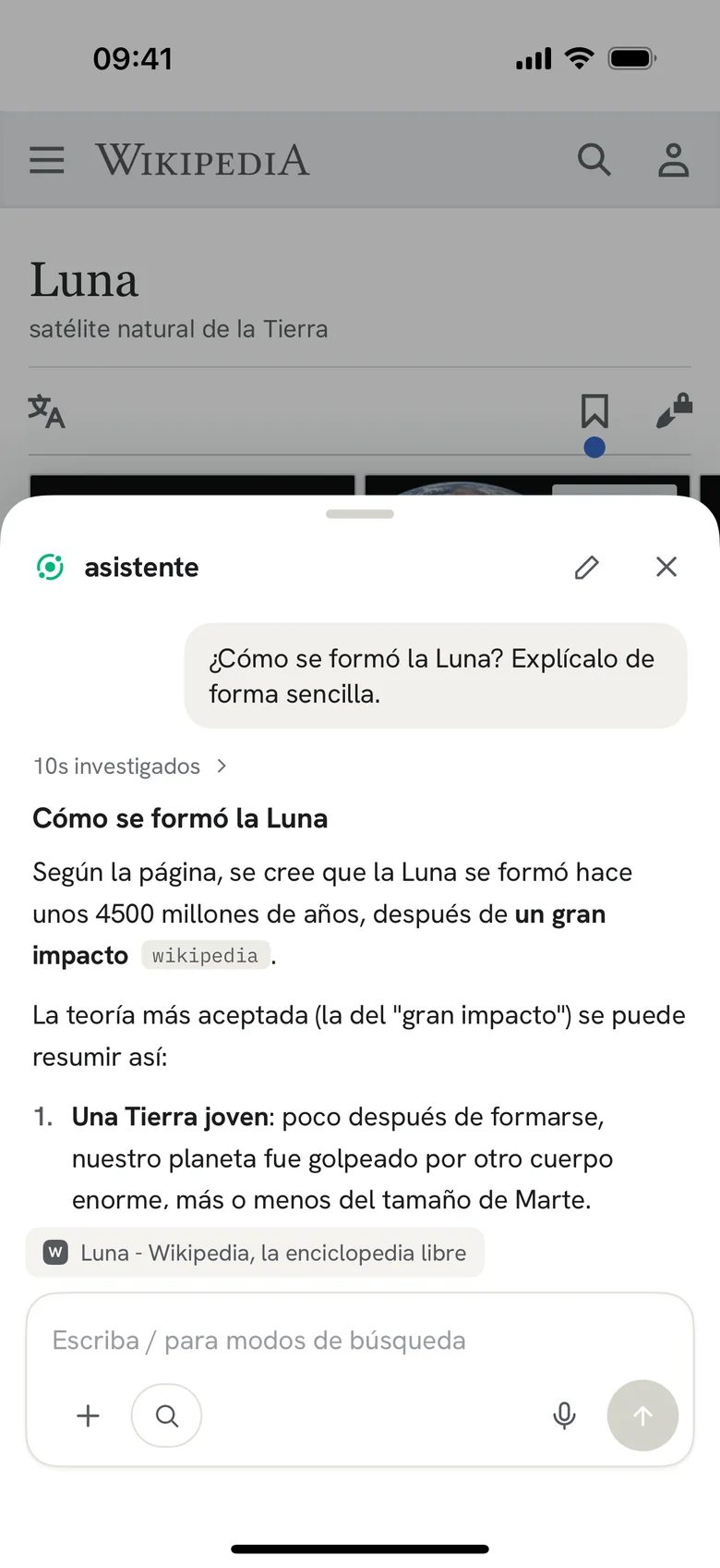 Pregunta sobre cualquier página