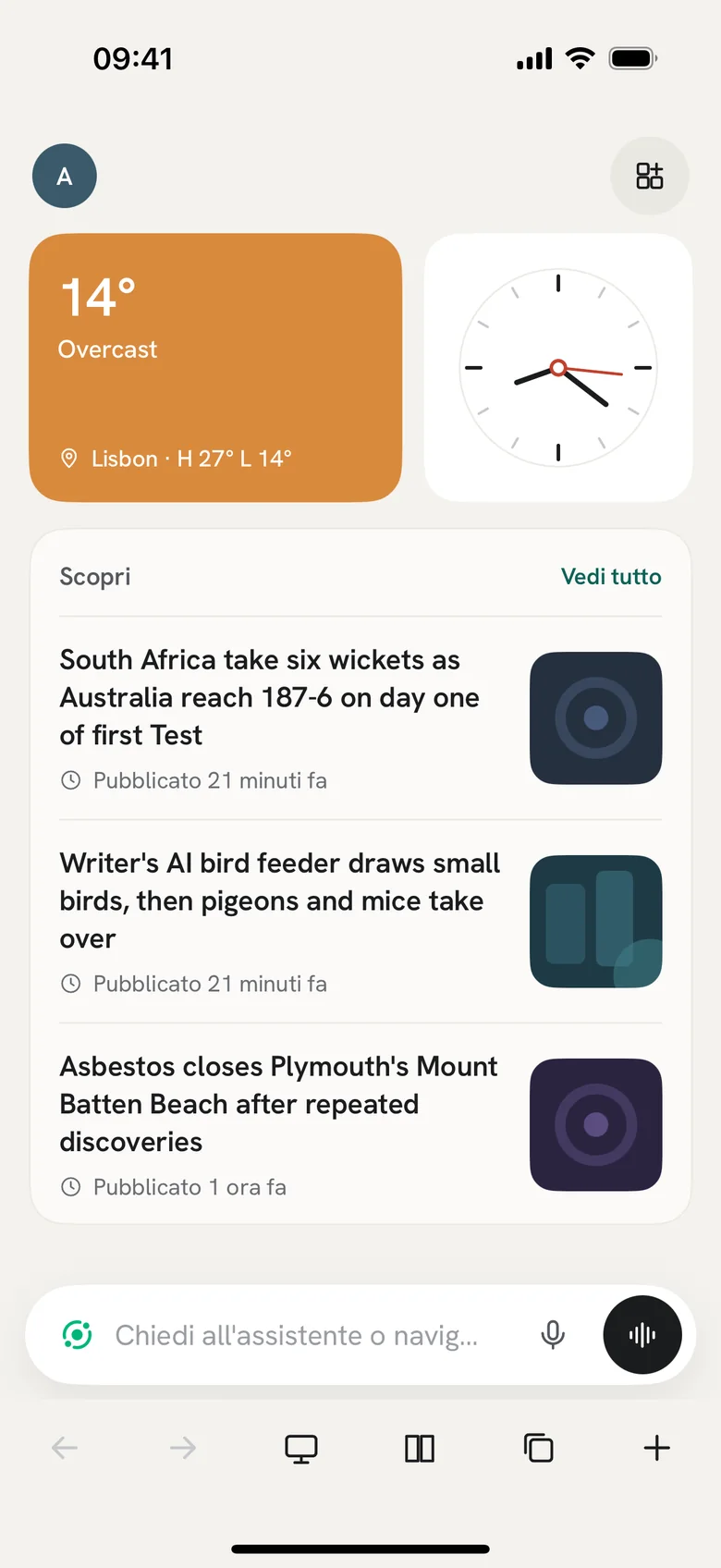 Porta il tuo browser