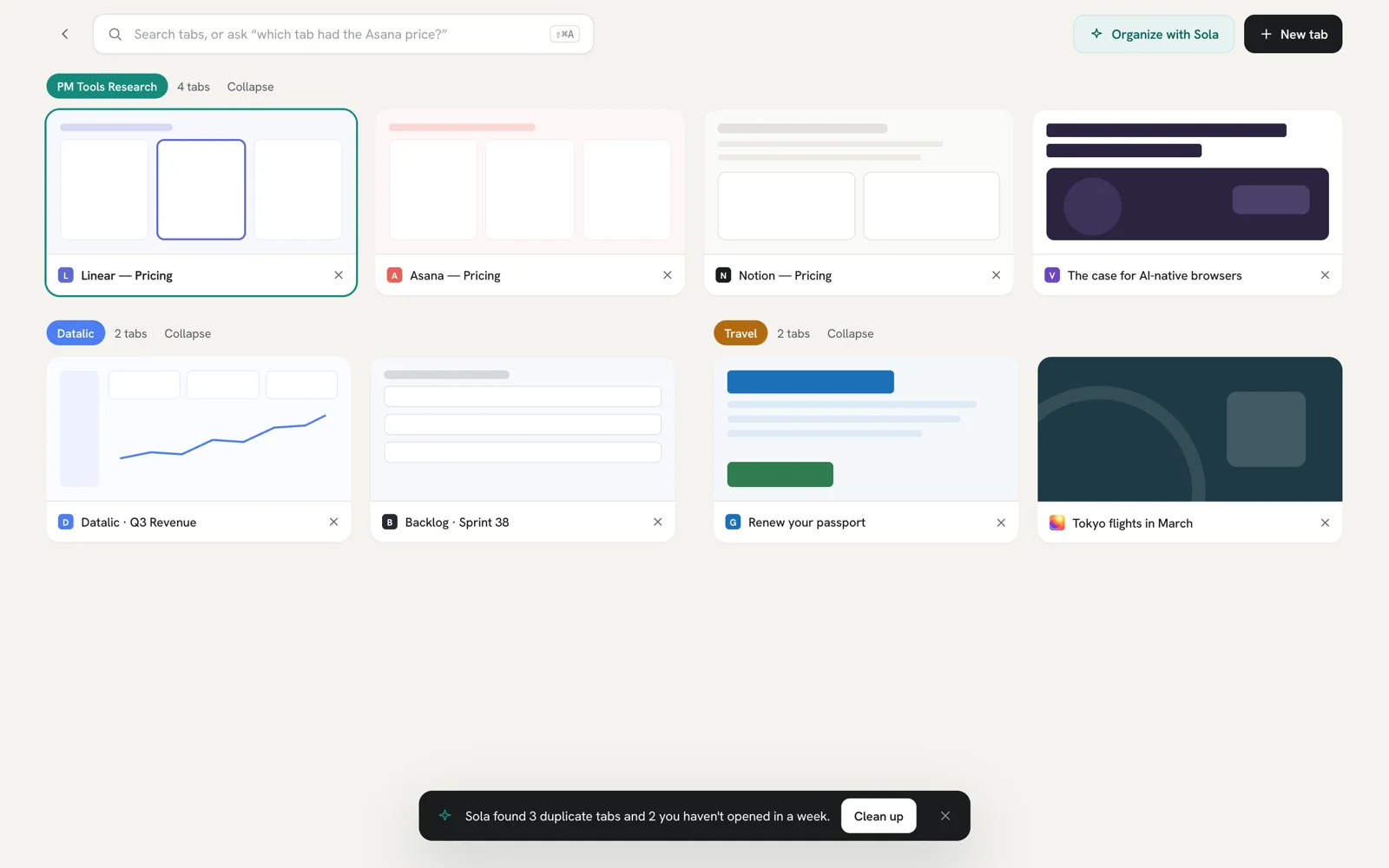 Compare your tabs