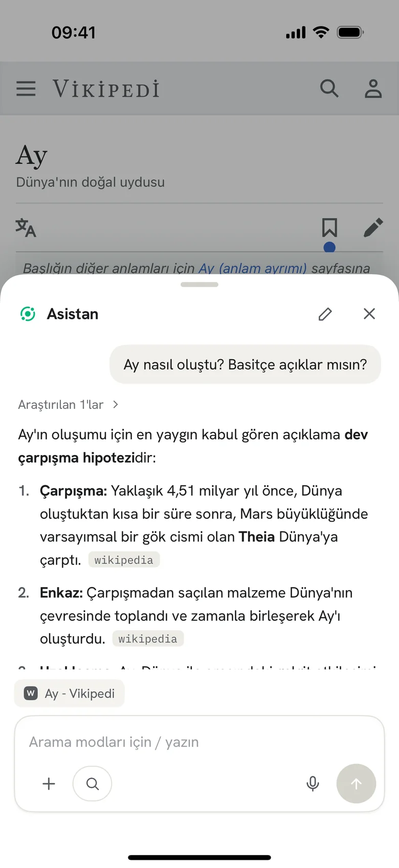 Her sayfa hakkında sor