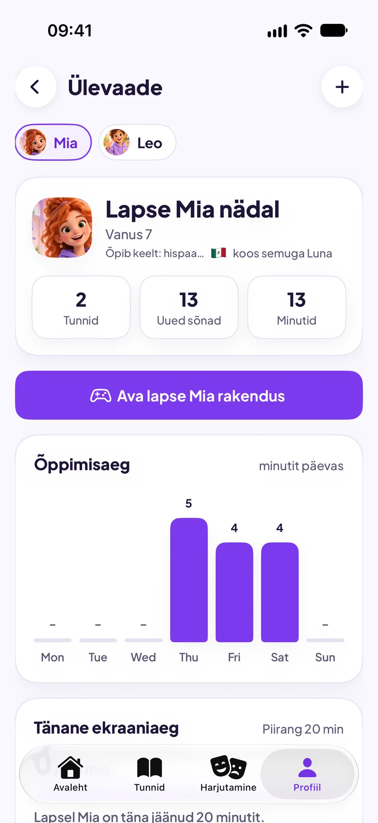 Vanema vaade lapse nädalale